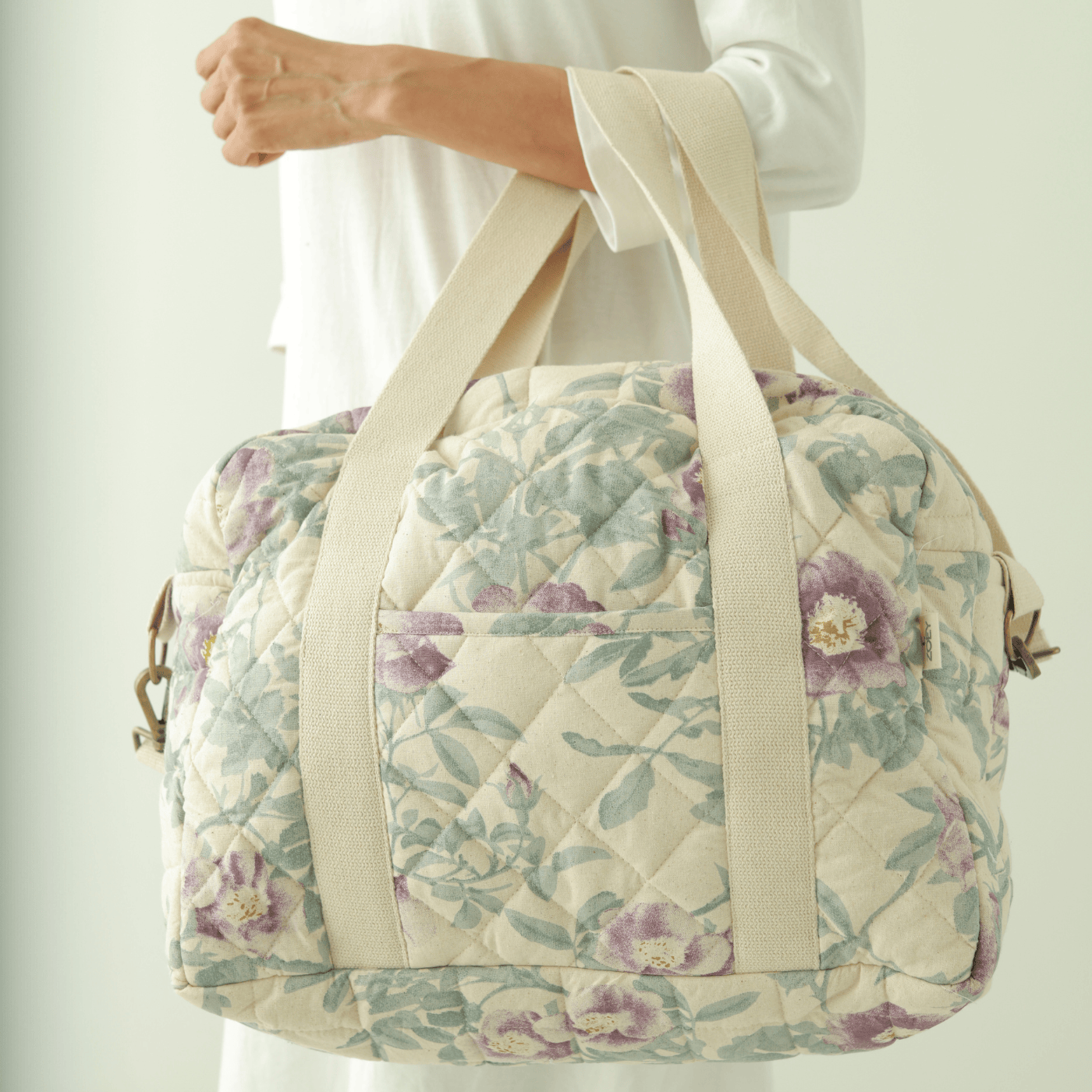 Zoey diaper bag Garden Grace Quilted Diaper Bag (100% Cotton)