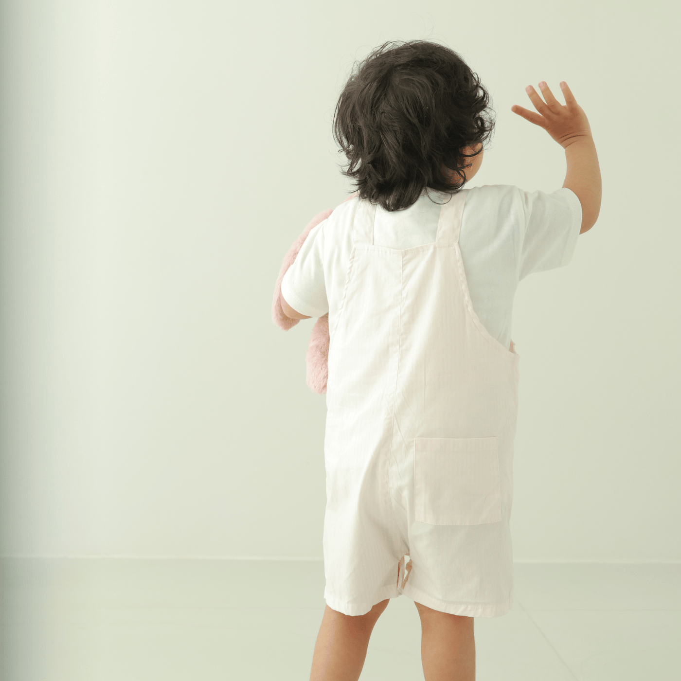 Zoey Dungarees Little Trunk Love Cotton Dungaree (Pink Stripes)