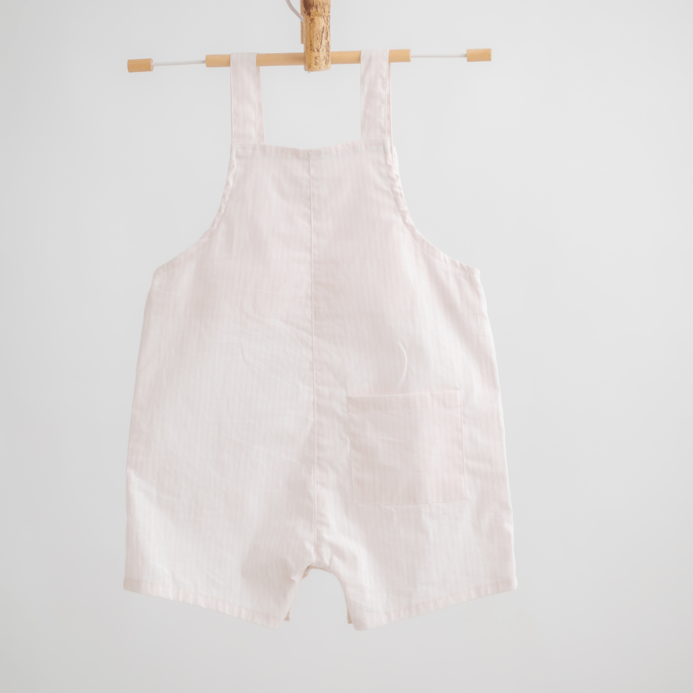 Zoey Dungarees Pink Pebble Cotton Dungaree (Pink Stripes)