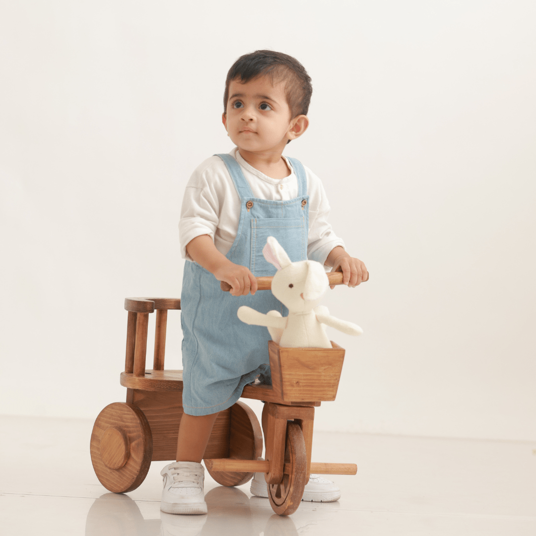Zoey Dungarees Pocketful of Play Denim Cotton Unisex Dungaree