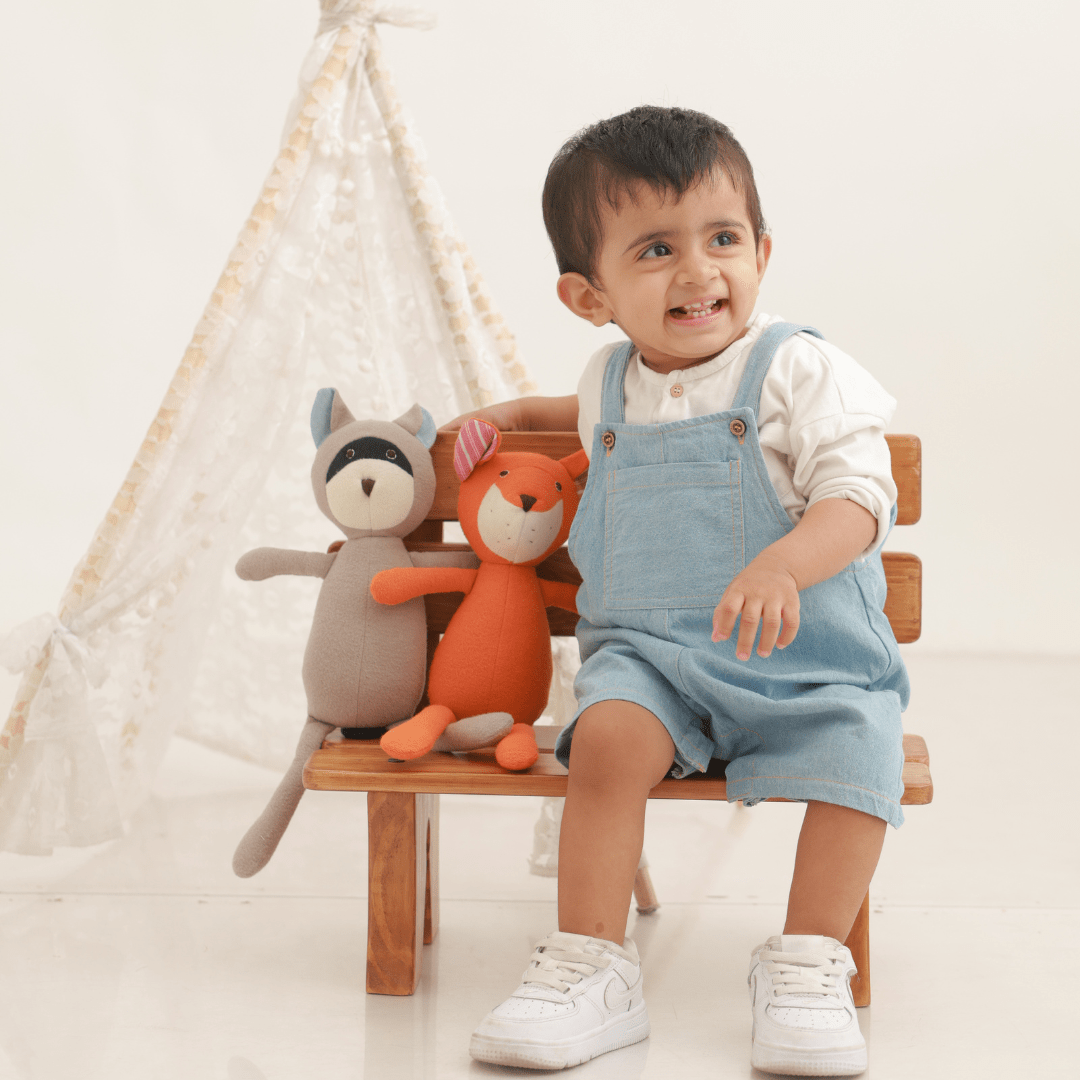 Zoey Dungarees Pocketful of Play Denim Cotton Unisex Dungaree