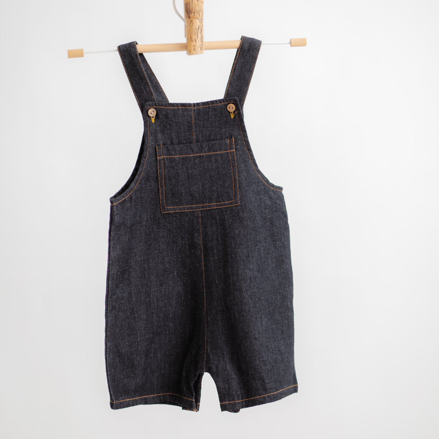 Zoey Dungarees Pocketful of Play Jeans Cotton Unisex Dungaree (Black)