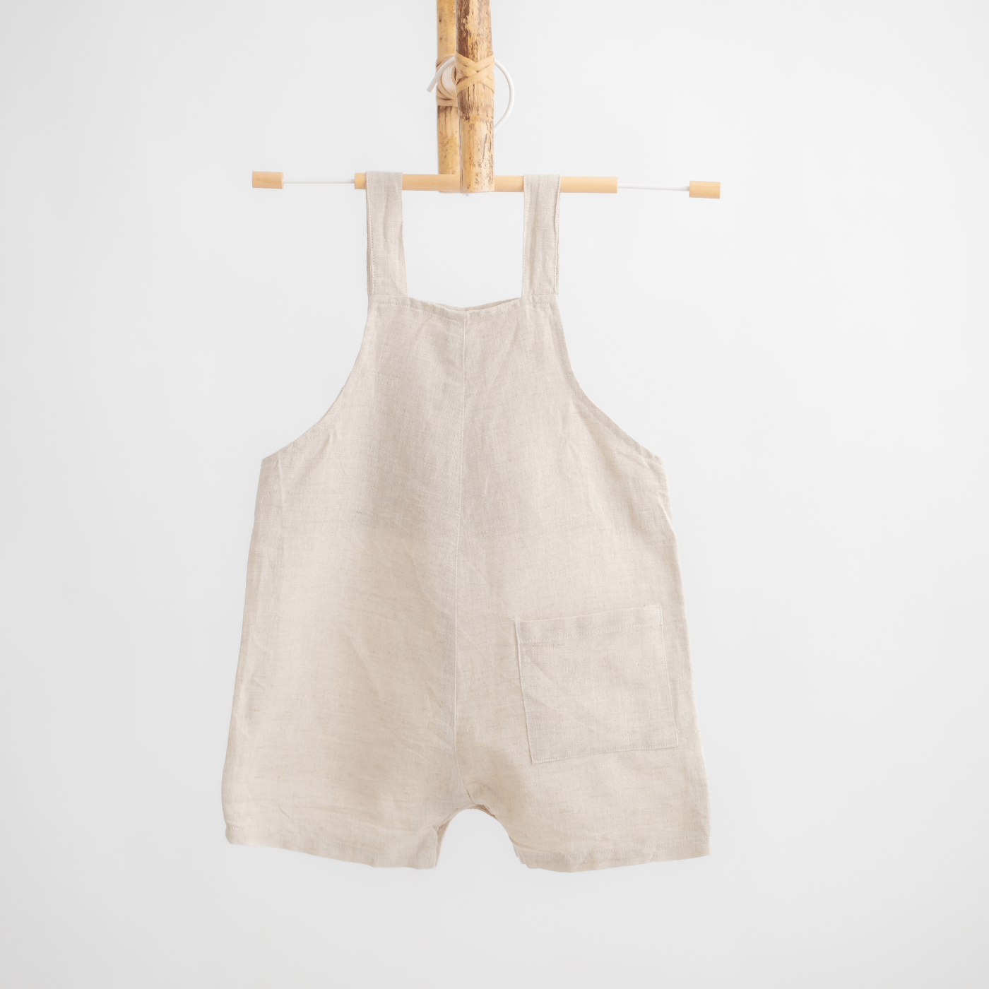 Zoey Dungarees Pocketful of Play Linen Cotton Unisex Dungaree (Beige)