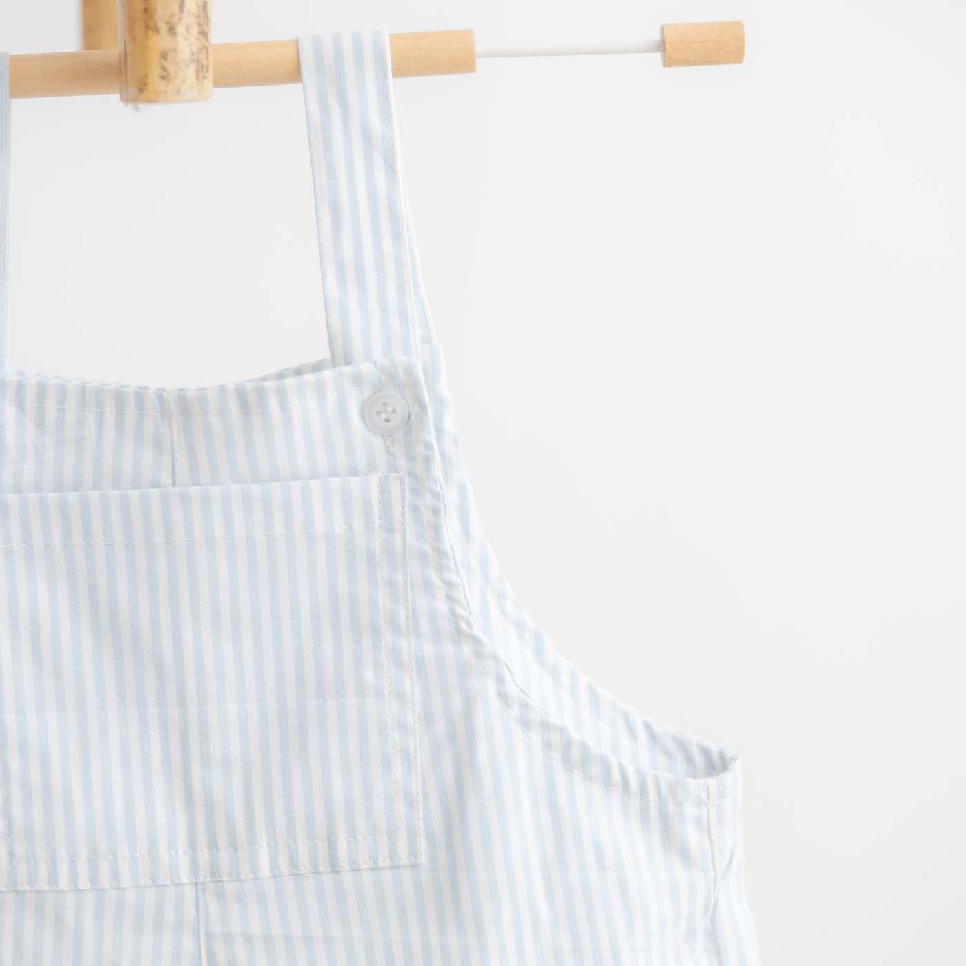 Zoey Dungarees Tiny Sailor Cotton Dungaree (Blue Stripes)