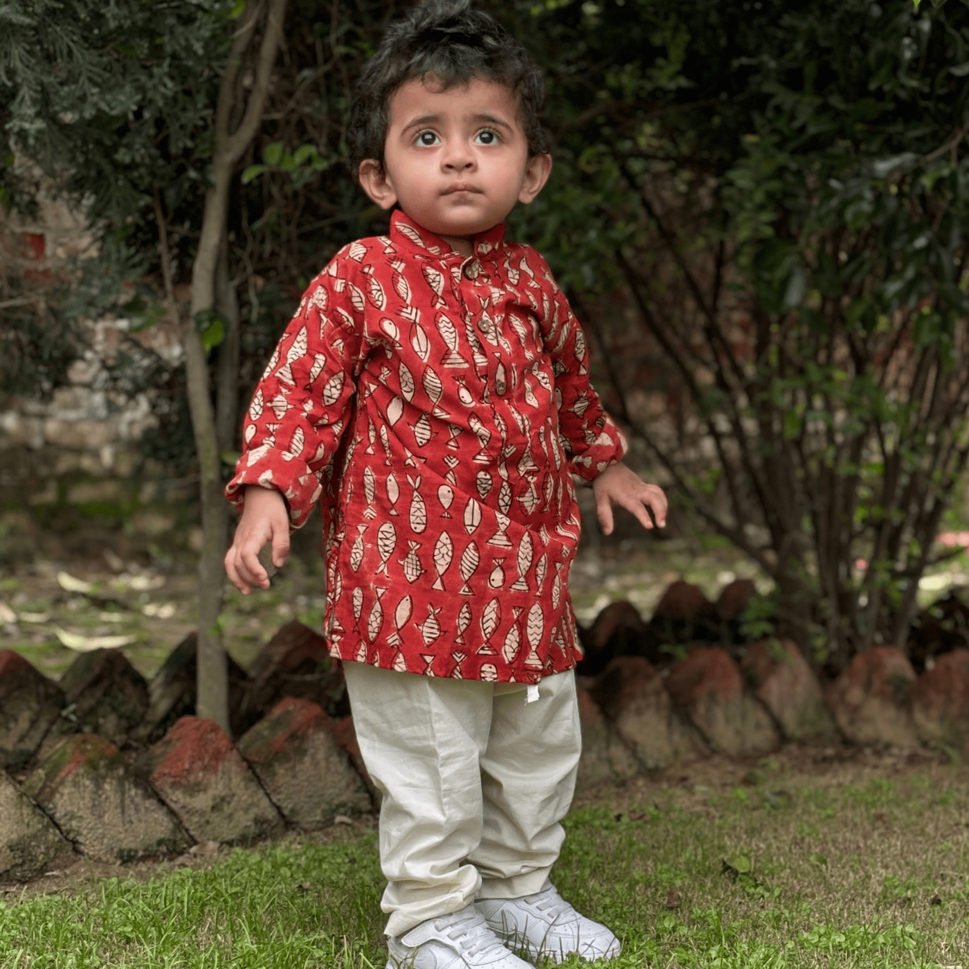 Zoey Ethnic Wear The Little Fisher's Festive Kurta Pajama Set