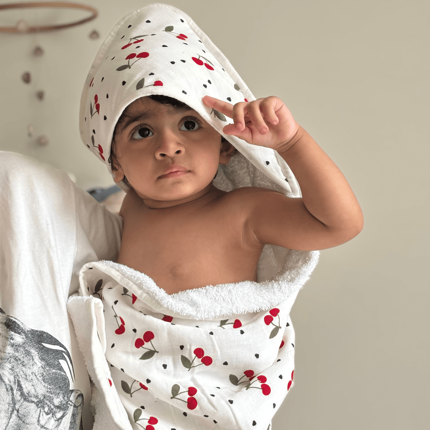 Zoey Hooded towel Blushberry Muslin Hooded Towel (Can be Personalised)