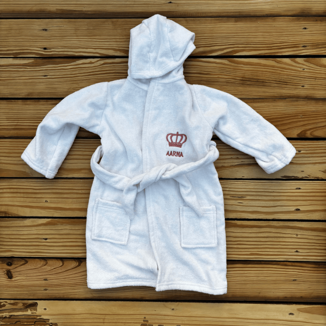 Zoey Hooded towel Little Monarch Hooded Bathrobe (Can be Personalised)