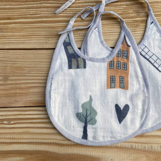 Zoey Muslin Bibs Amsterdam Bibs