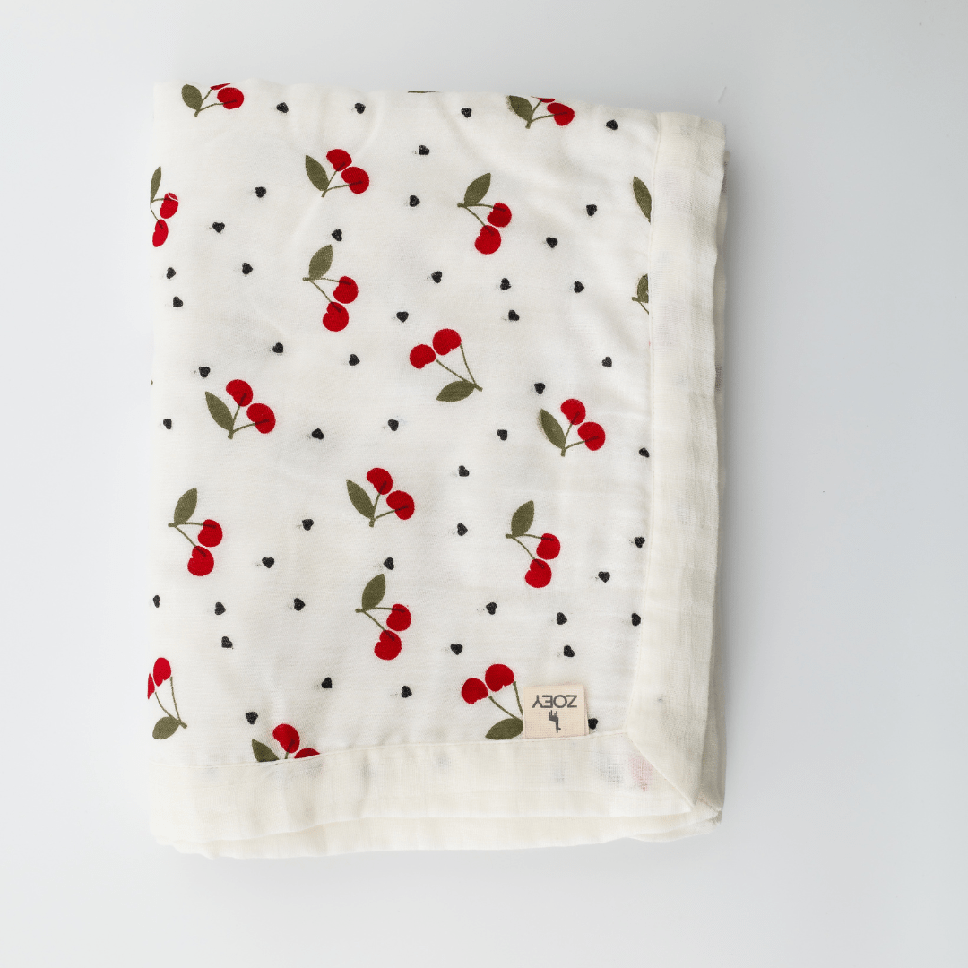 Zoey muslin blanket BlushBerry Muslin Blanket (Two-Layer Dohar),GOTS Certified,LargeSize