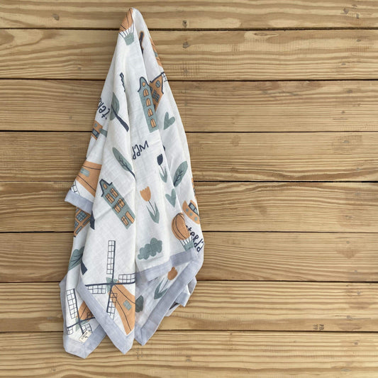 Zoey muslin blanket What a Wonderful World Muslin Blanket (Dohar)