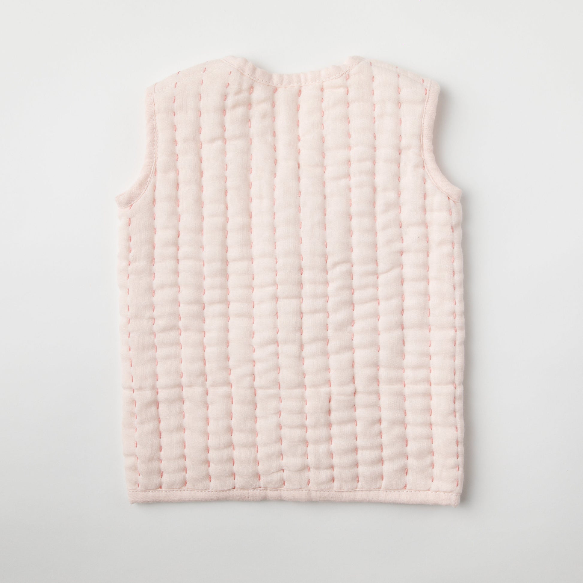 Zoey newborn wearables Rosette Muslin Quilted jacket (0-6 months)