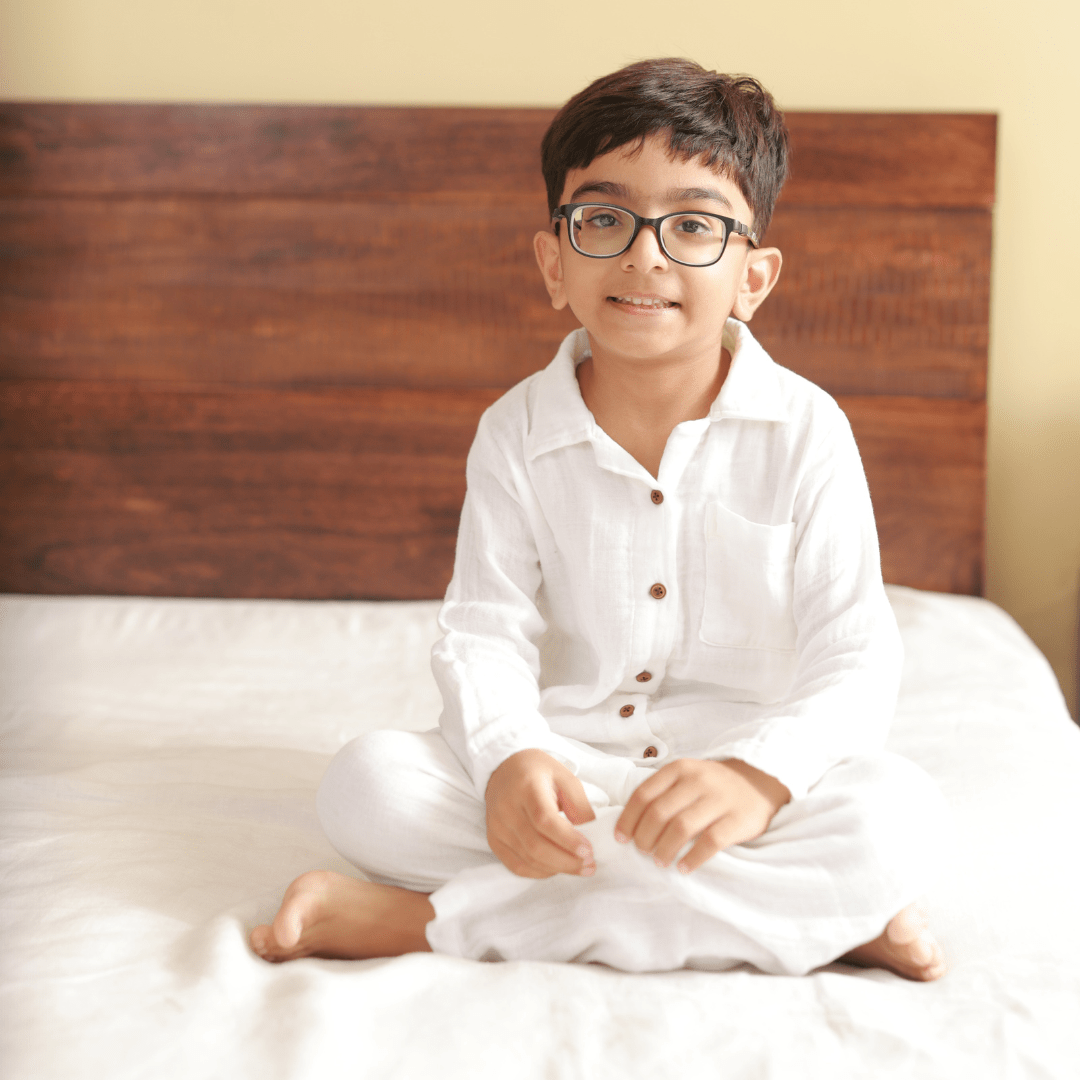 Zoey night suit Cloud Hug Organic Muslin Nightsuit