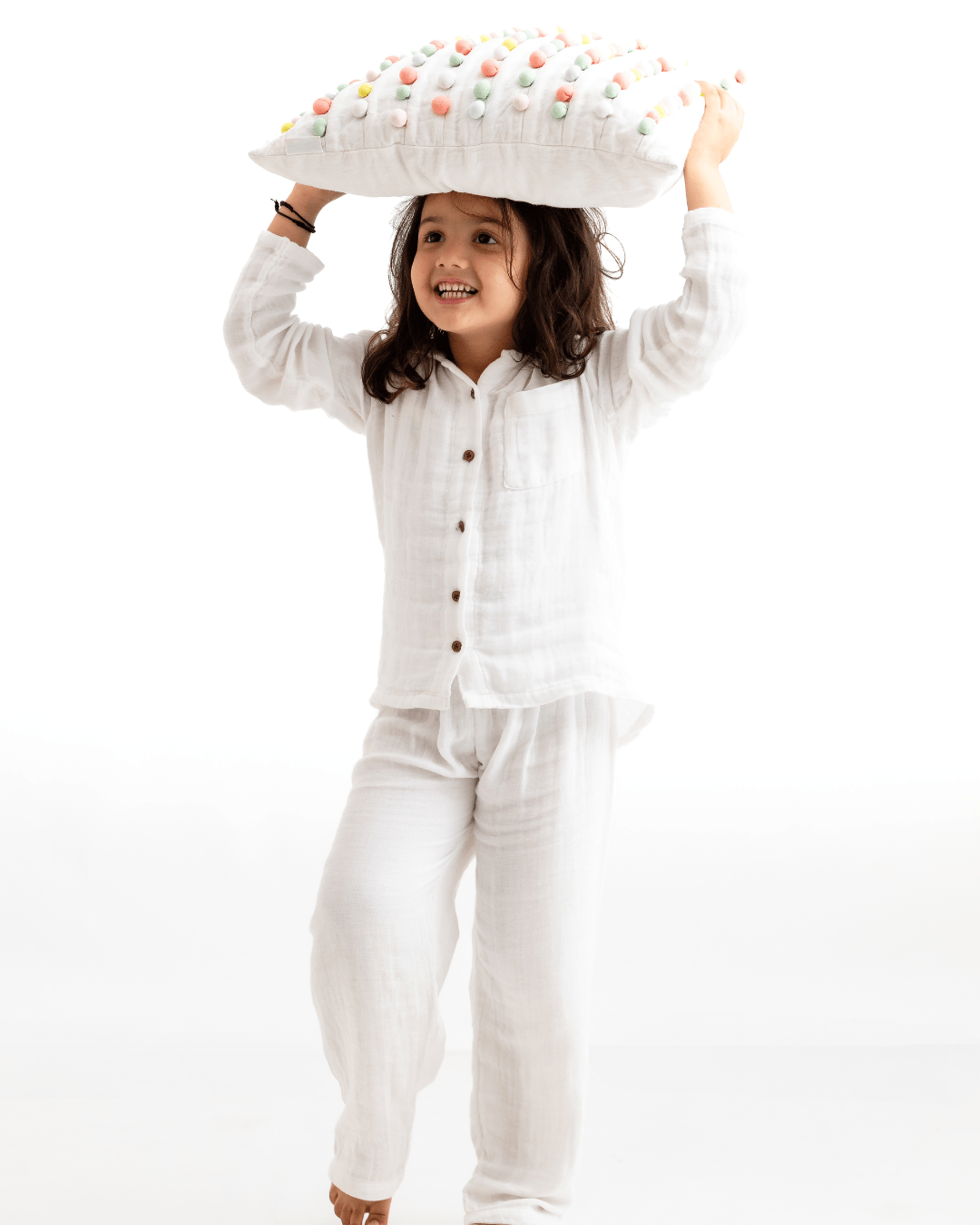 Zoey night suit Cloud Hug Organic Muslin Nightsuit
