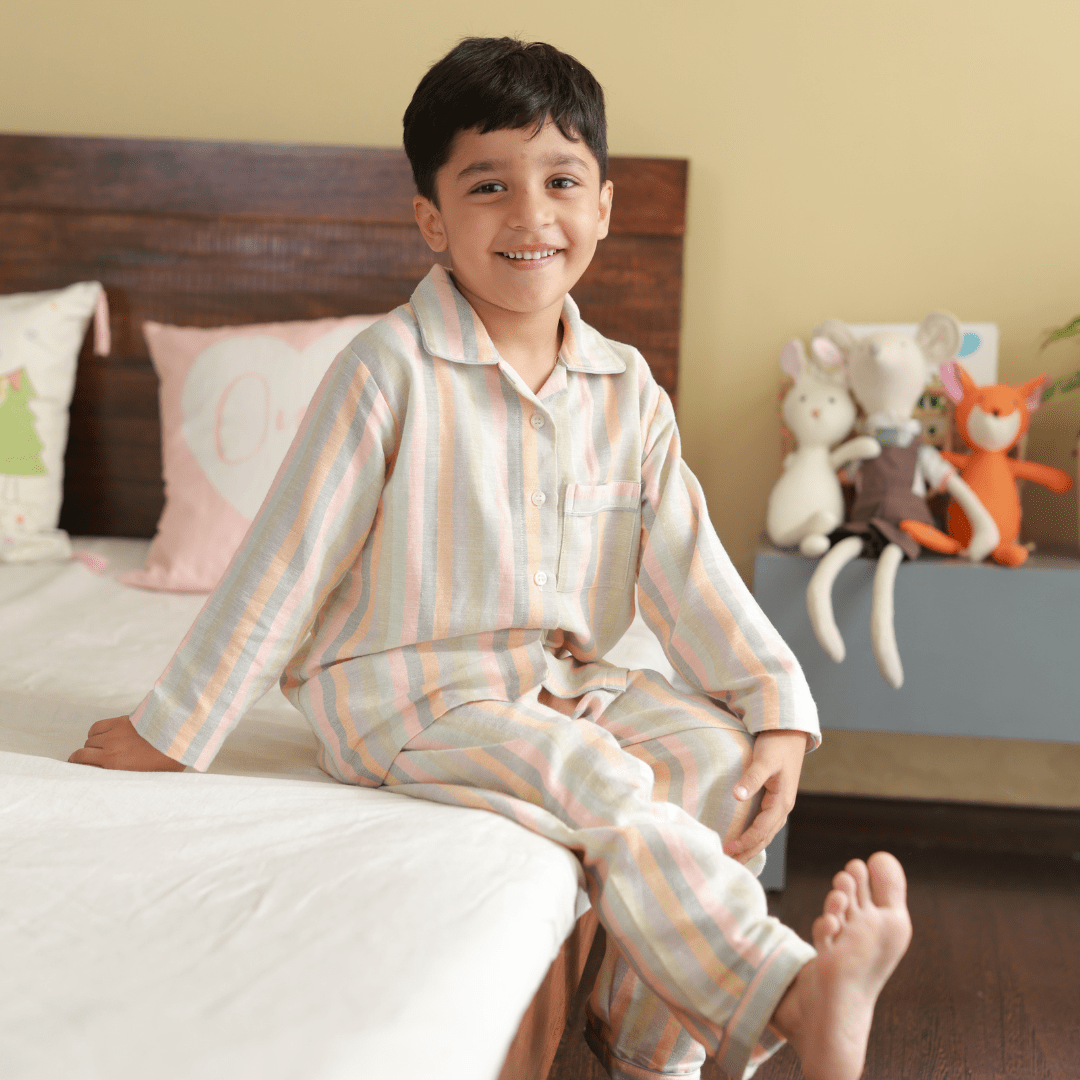 Zoey night suit Crayon Cuddle Cotton Night Suit