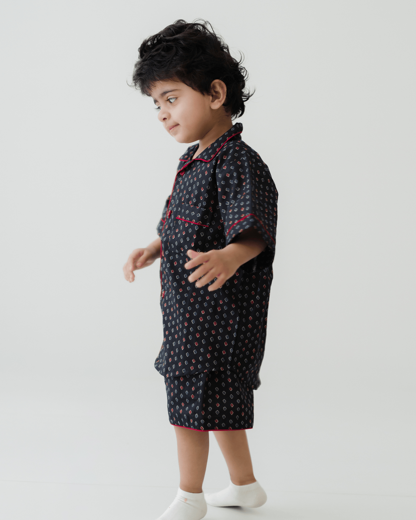 Zoey night suit Midnight Moodboard (Premium Cotton Nightwear)
