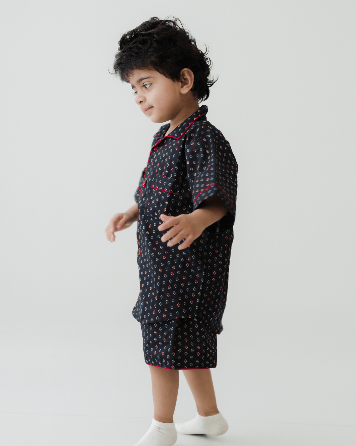 Zoey night suit Midnight Moodboard (Premium Cotton Nightwear)