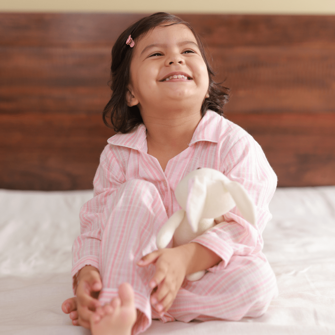 Zoey night suit Pillowtime Pink Cotton Night Suit