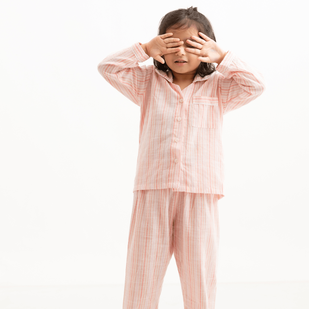 Zoey night suit Pillowtime Pink Cotton Night Suit