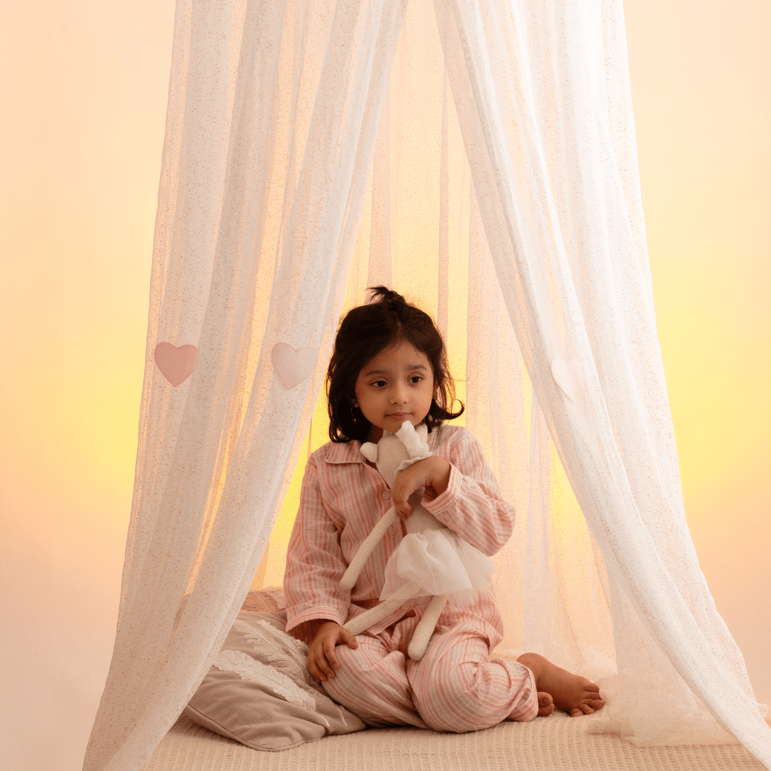 Zoey night suit Pillowtime Pink Cotton Night Suit