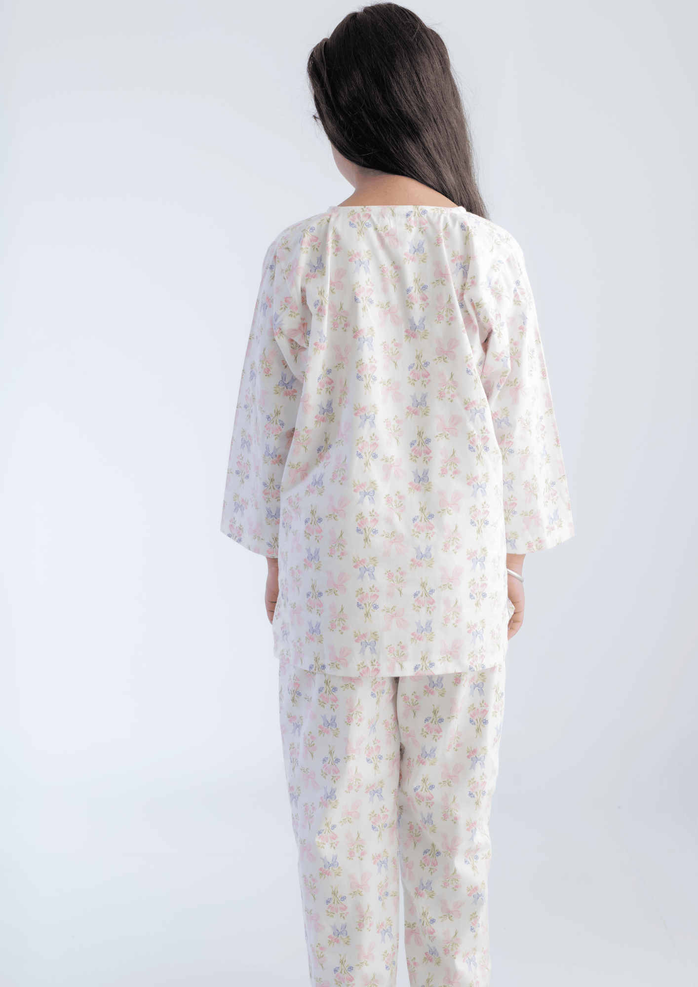 Zoey night suit Pretty Bows Girls Night Suit