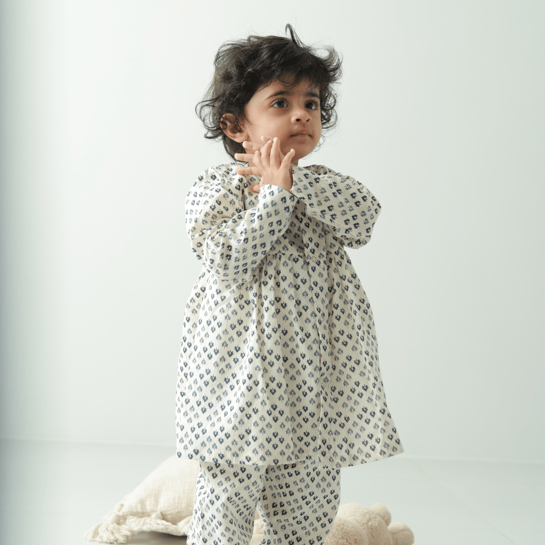 Zoey night suit Sukoon Cotton Girls Night Suit