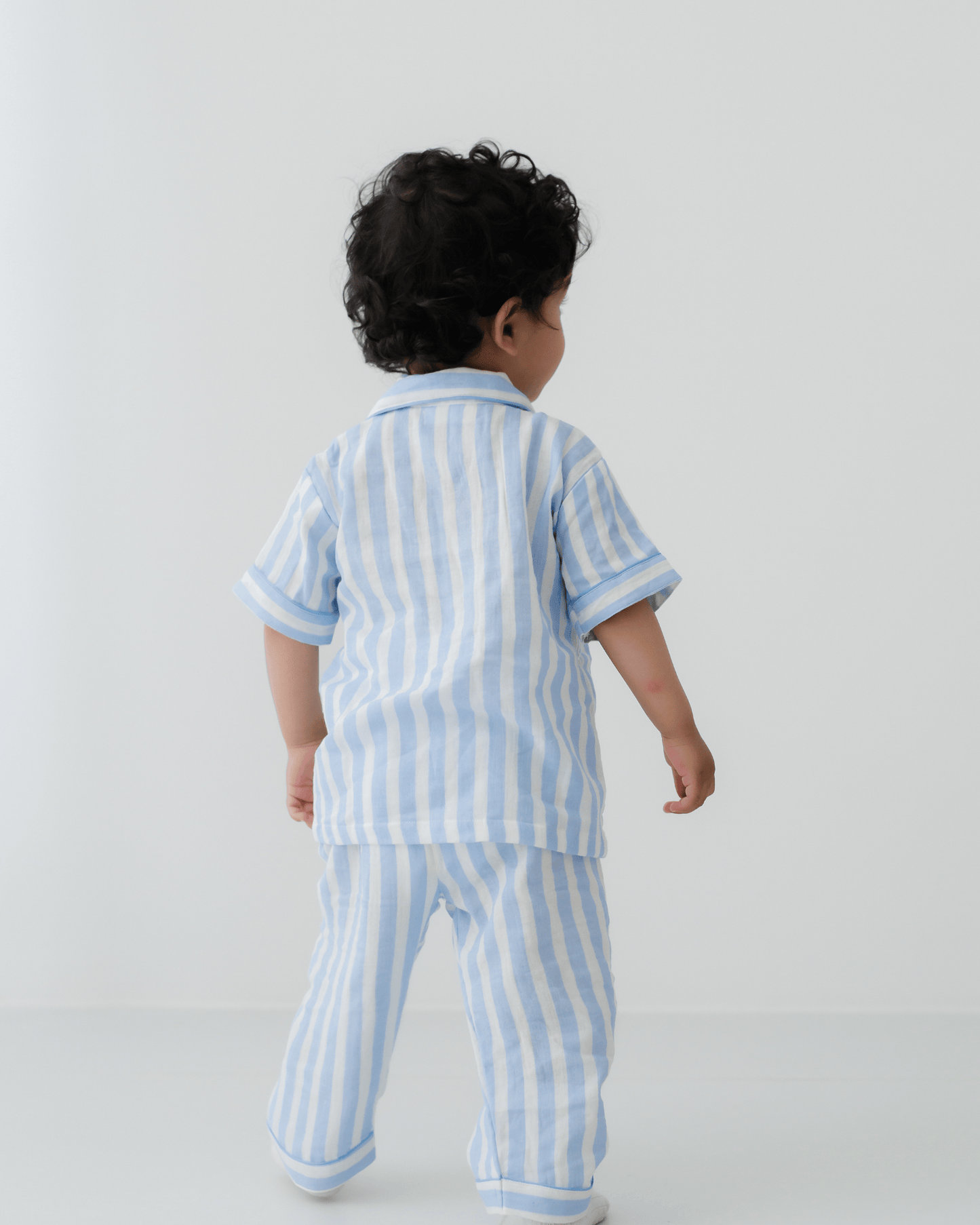 Zoey night suit The Blue Yawn Club Muslin Nightsuit (Short Sleeves)