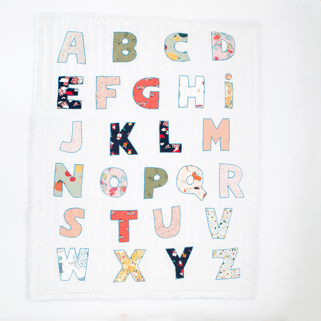 Zoey Quilt London Lane Alphabet Baby Quilt