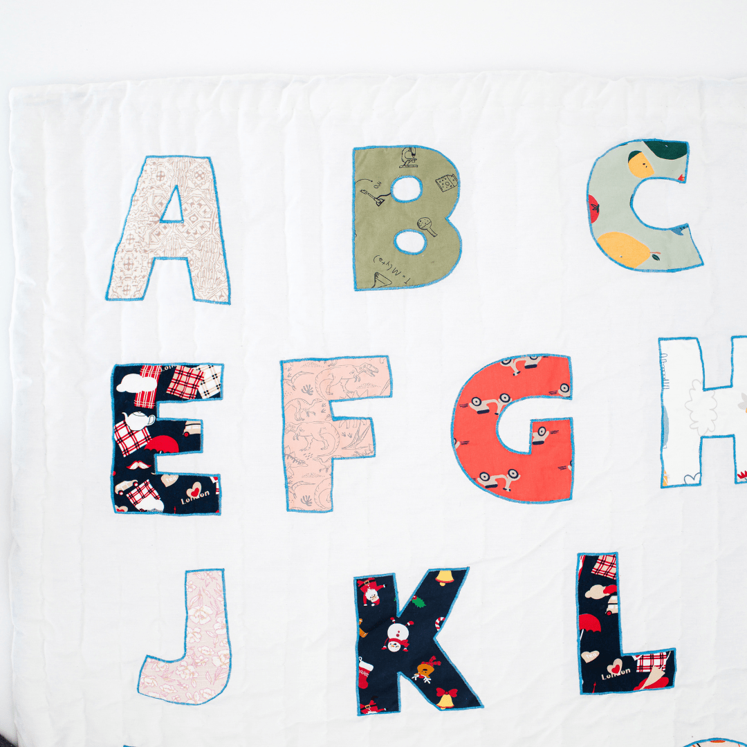 Zoey Quilt London Lane Alphabet Baby Quilt