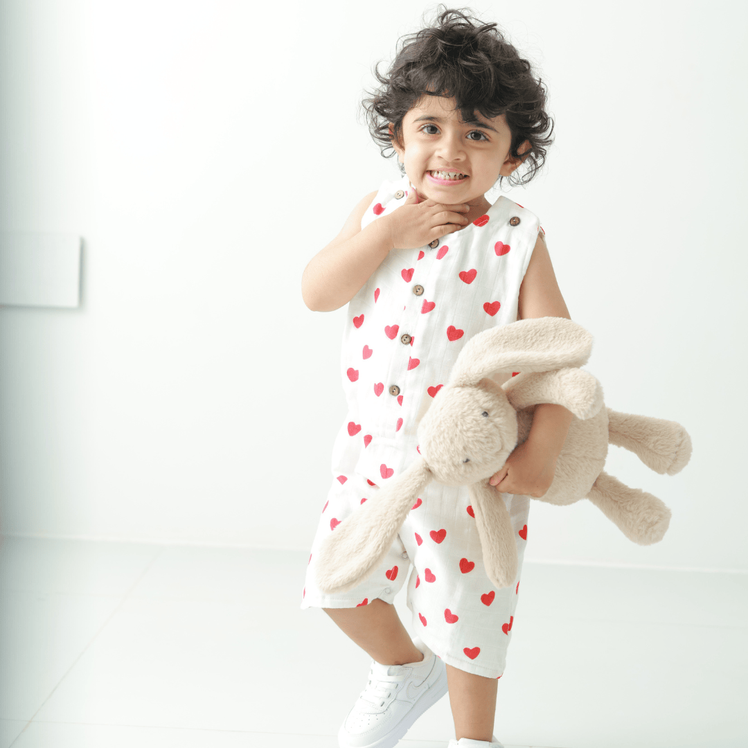 Zoey romper My Love - Double Layer Muslin Romper
