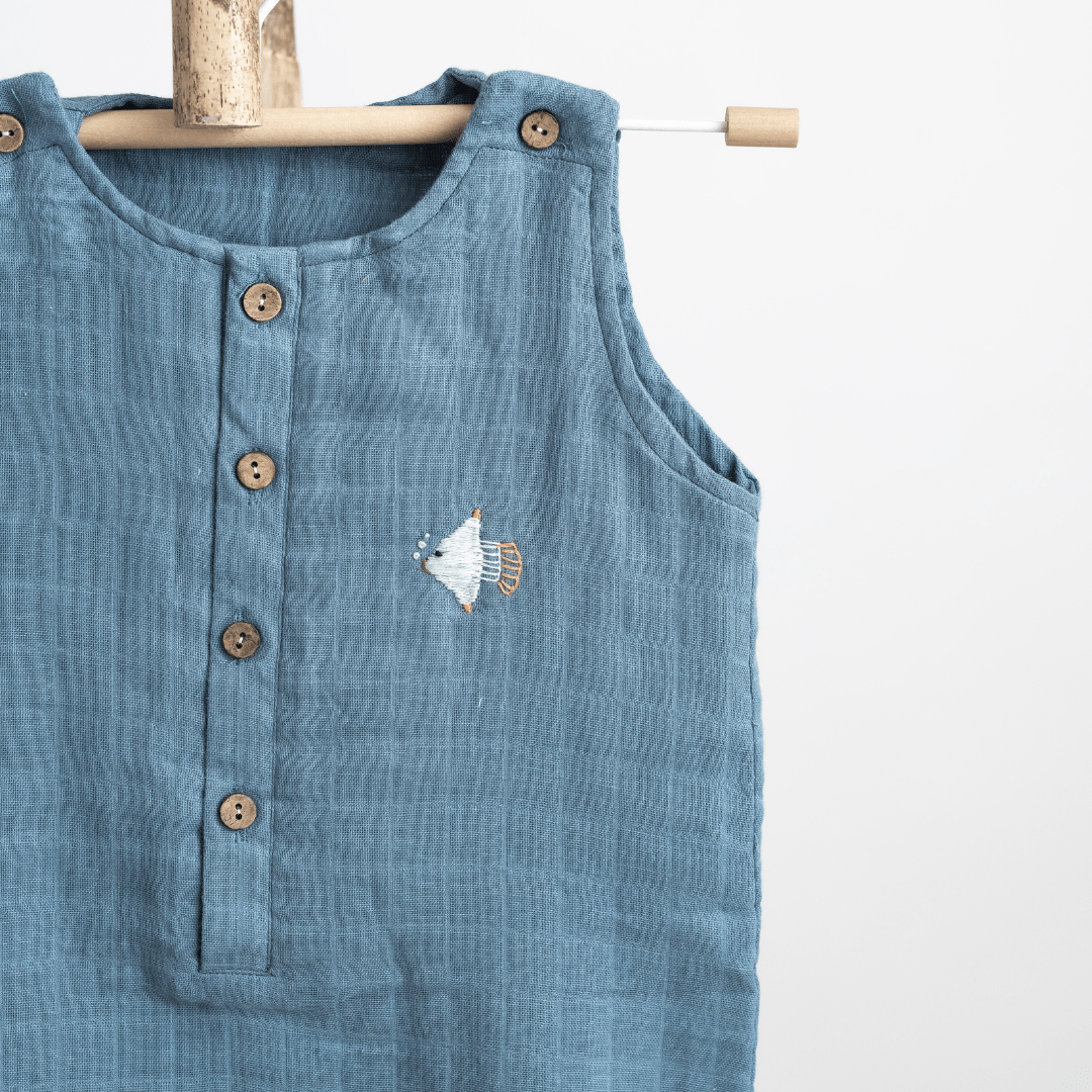 Zoey romper Nemo Whirl Double Layer Muslin Romper/Jumpsuit/Playsuit