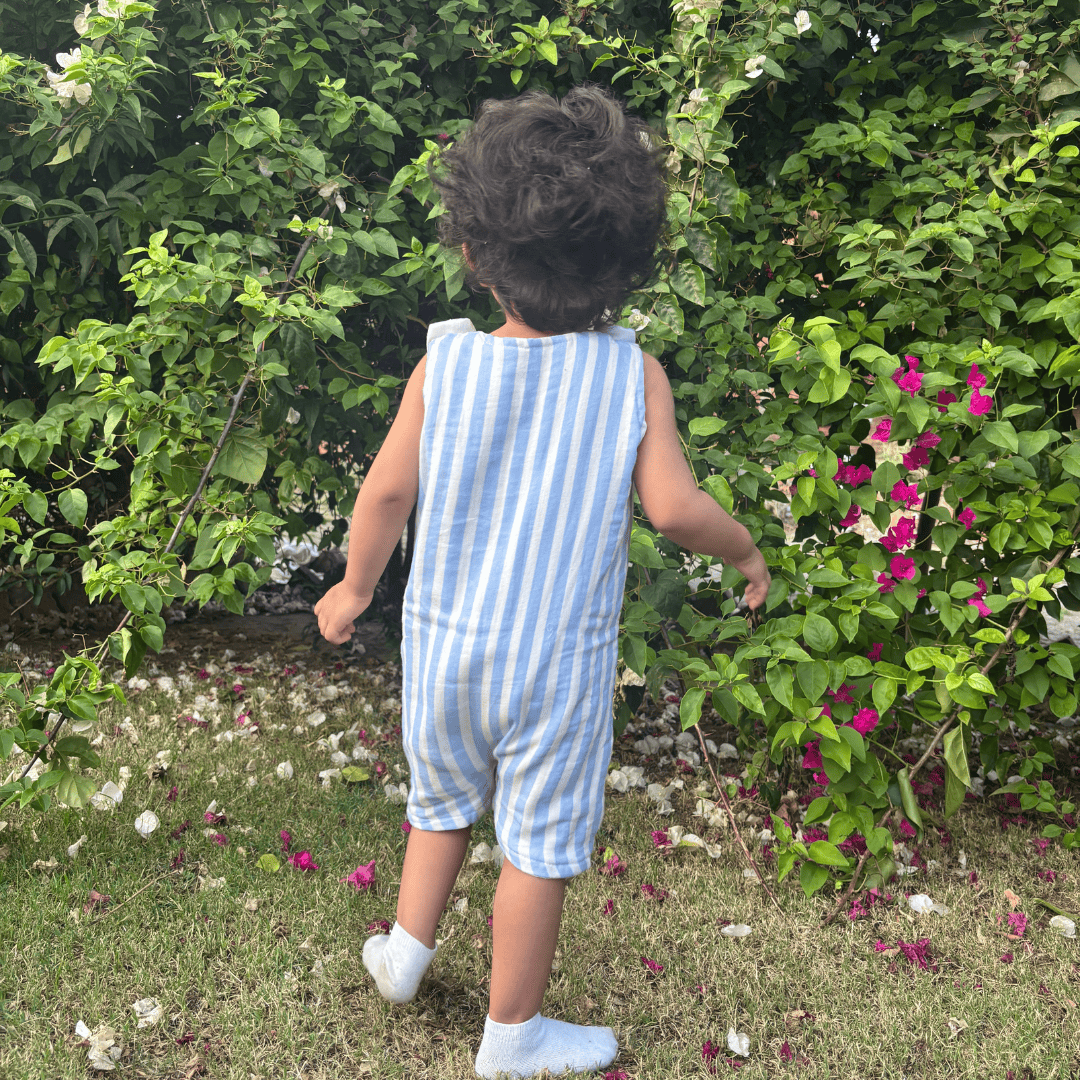 Zoey romper Sky Pie - Double Layer Muslin Romper