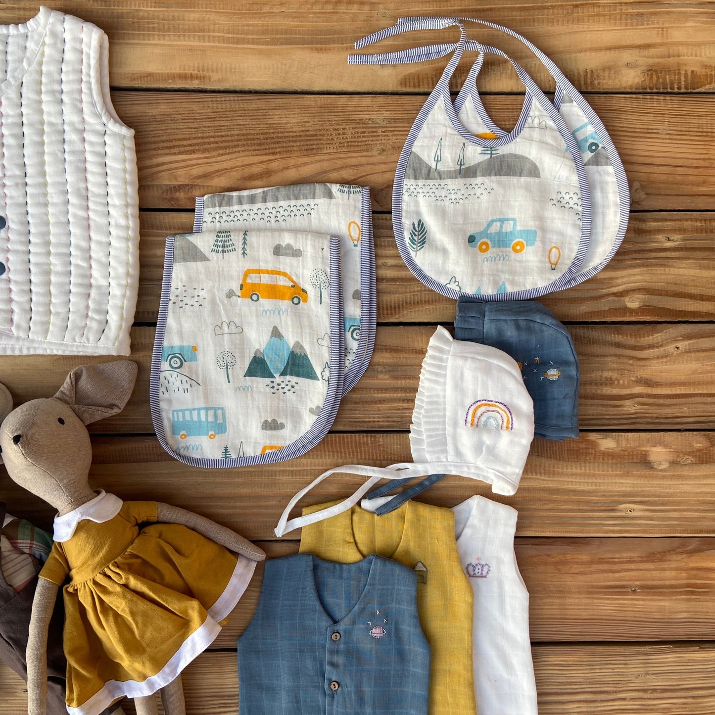 Zoey save on combos Newborn Essentials Super Combo - Little Camper Theme (total 19 items)