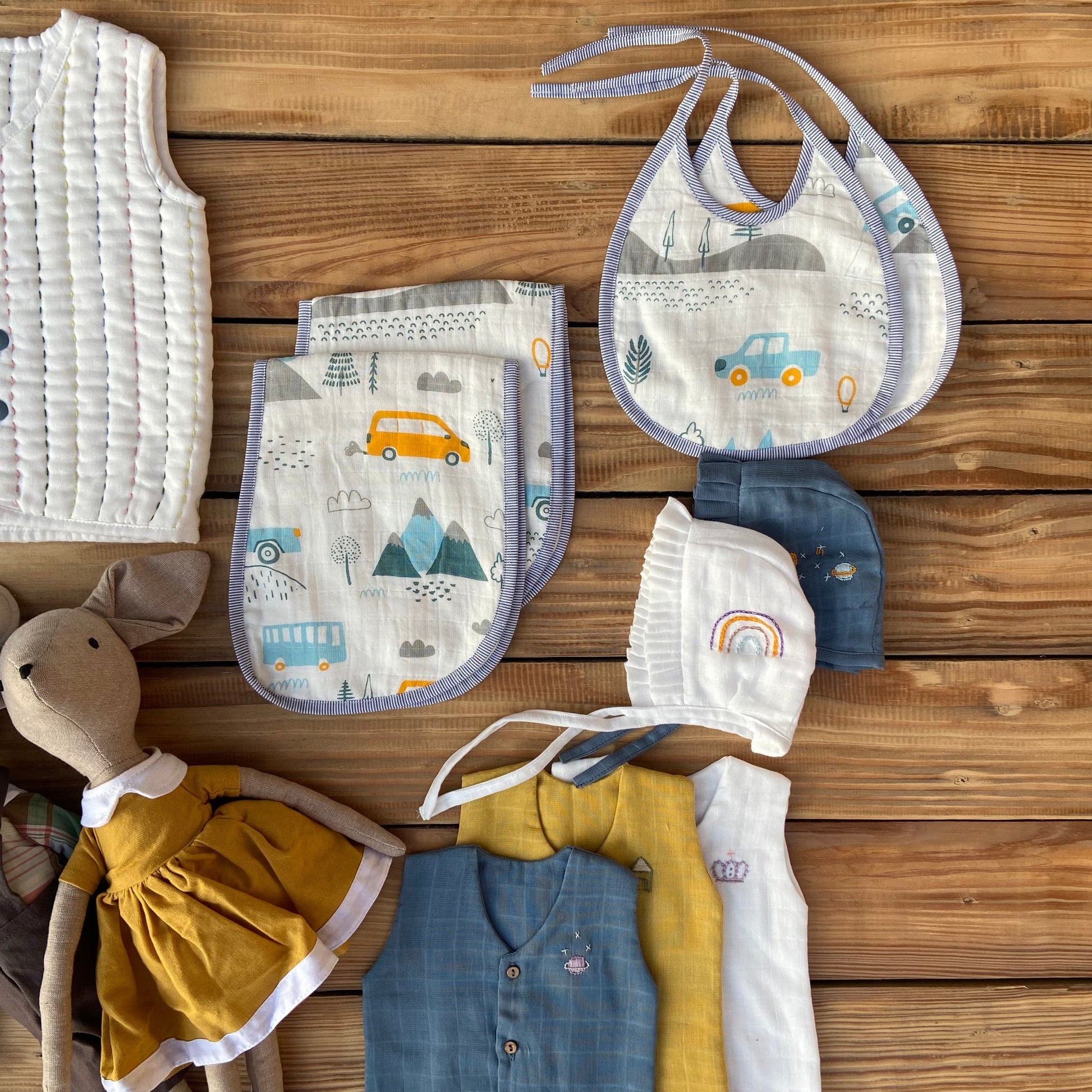 Zoey save on combos Newborn Essentials Super Combo - Little Camper Theme (total 19 items)