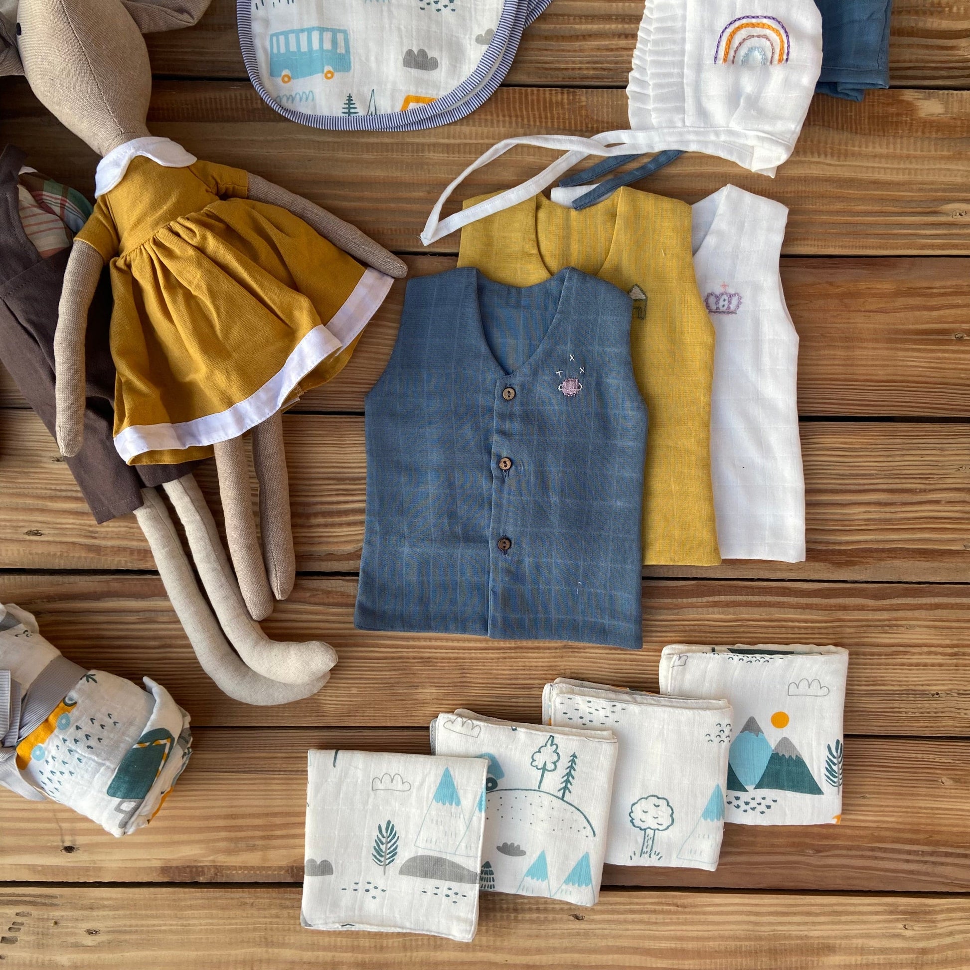 Zoey save on combos Newborn Essentials Super Combo - Little Camper Theme (total 19 items)