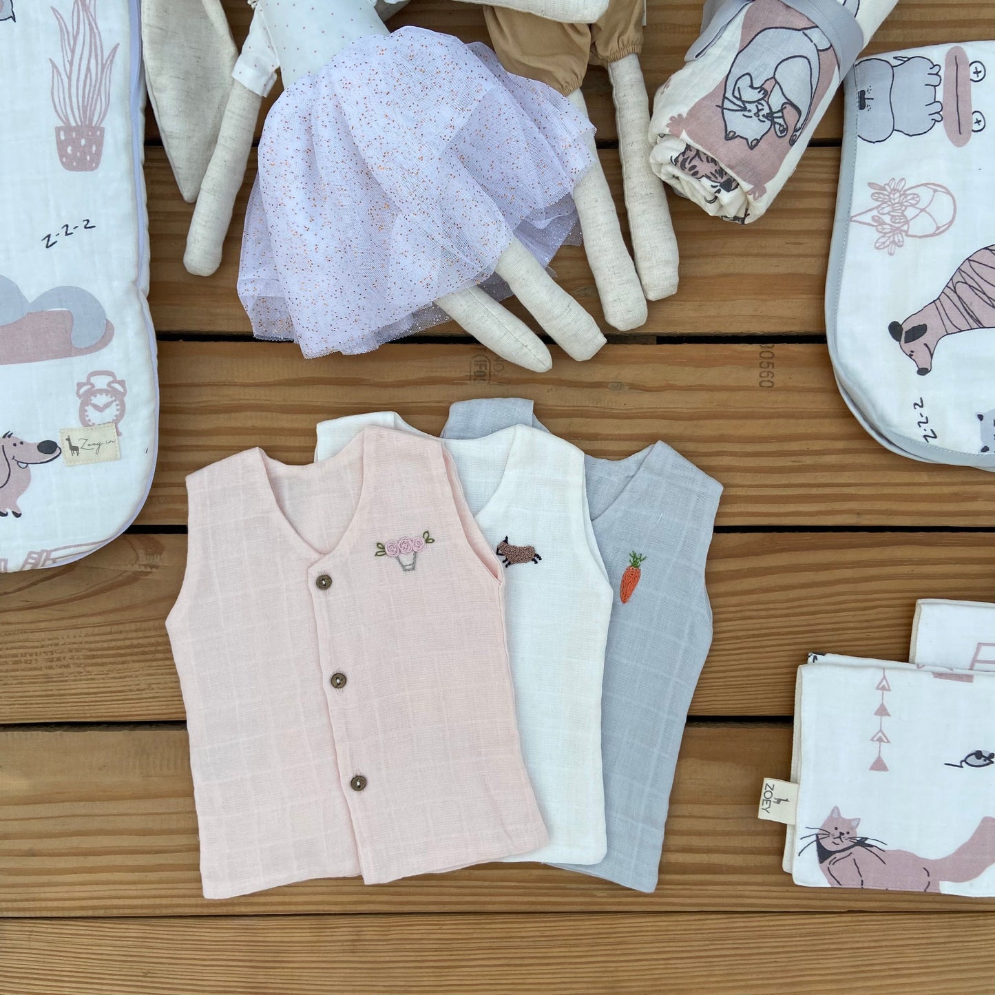 Zoey save on combos Newborn Essentials Super Combo - Woofles & Purrito Theme