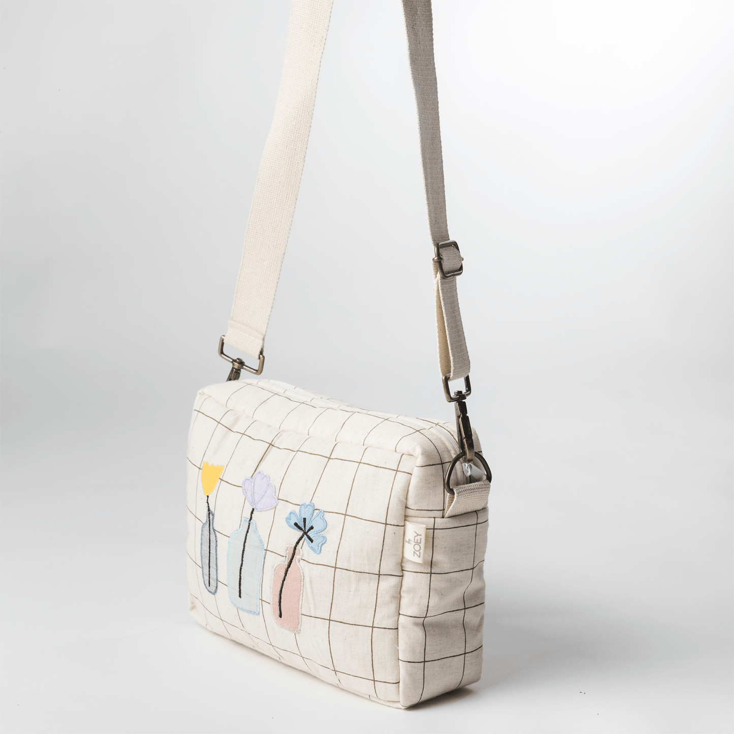 Zoey sling bag Little Spring Cotton Sling Bag (Handcrafted Patchwork)