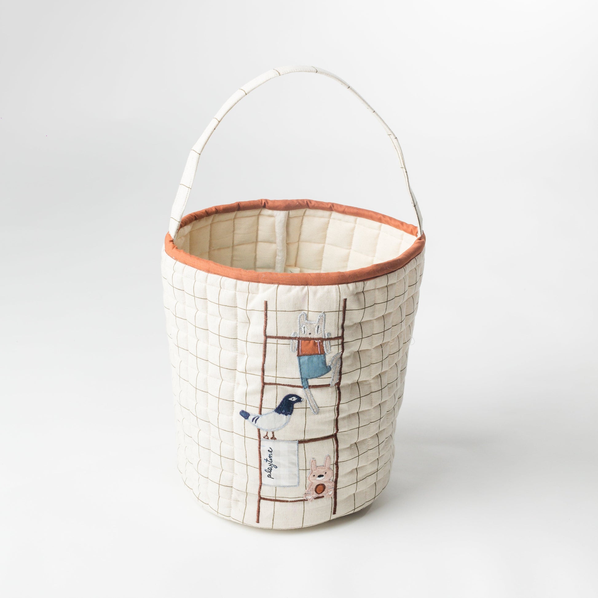 Zoey storage bin The Ladder Storage Basket (Handcrafted Patchwork)