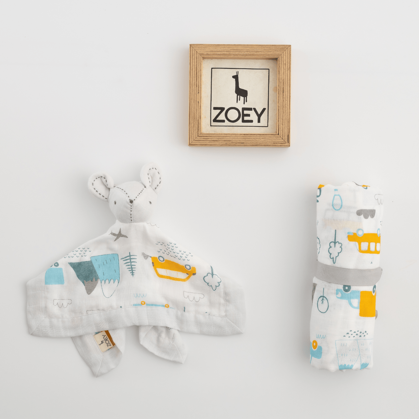 Zoey Swaddle Little Camper Organic Swaddle