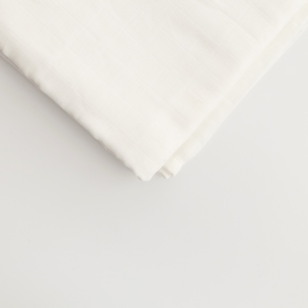 Zoey Swaddle Milk White Organic Muslin Swaddle