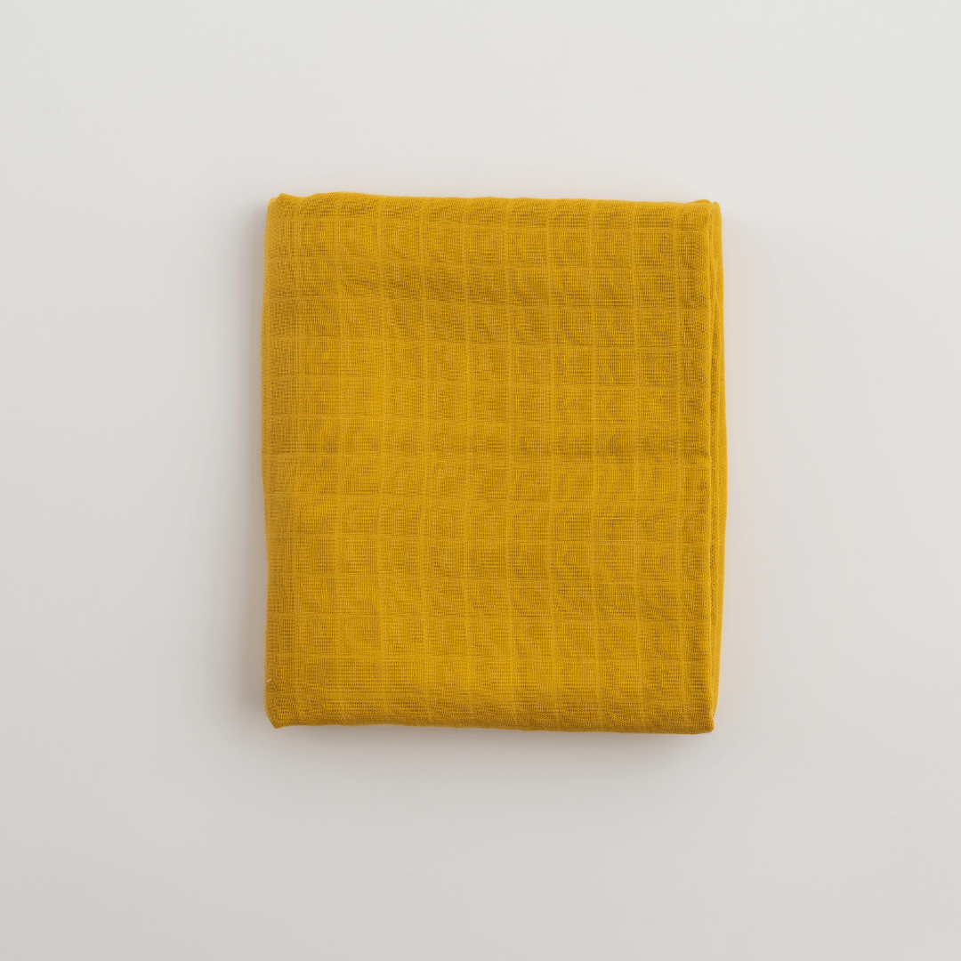 Zoey Swaddle Spicy Mustard Organic Muslin Swaddle