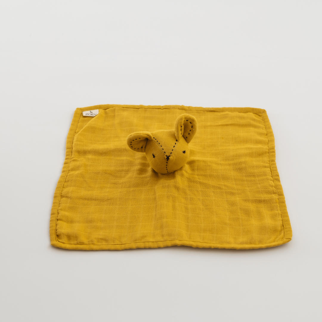 Zoey Swaddle Zoey Organic Muslin Swaddle + Comforter Combo (Mustard Colour)