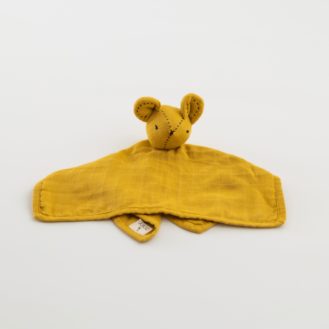 Zoey Swaddle Zoey Organic Muslin Swaddle + Comforter Combo (Mustard Colour)