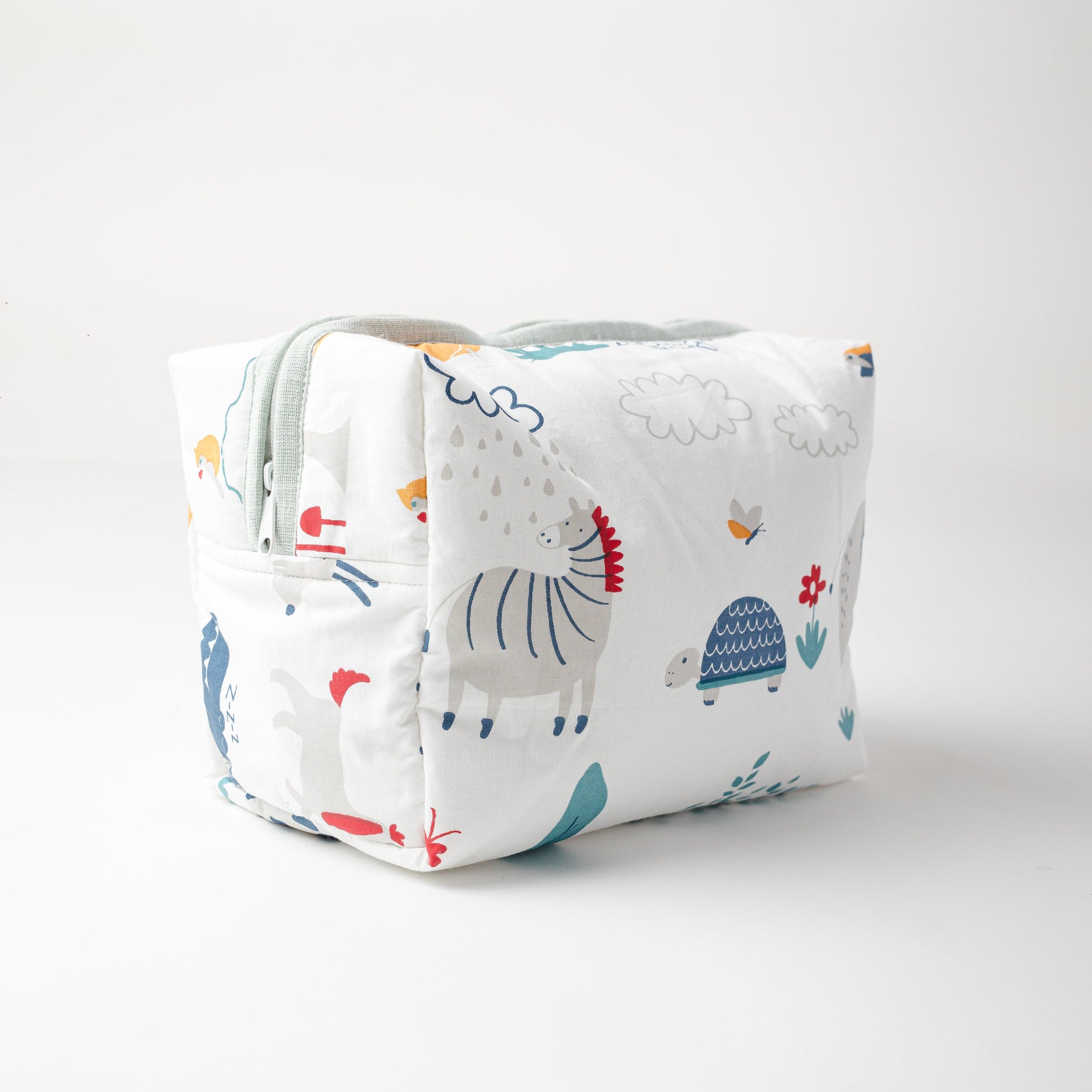 Zoey travel pouch Happy Animal Tribe Cotton Pouch